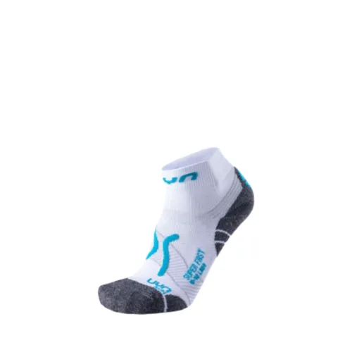 Skarpety do biegania damskie UYN Super Fast white/turquoise