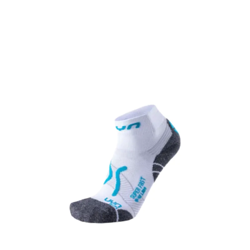 Skarpety do biegania damskie UYN Super Fast white/turquoise