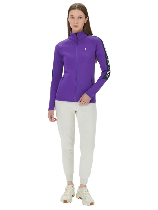 Bluza Peak Performance damska Rider Zip Jacket fioletowa