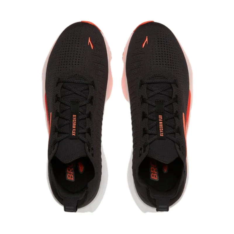 Buty do biegania męskie Brooks Glycerin Flex czarno-czerwone
