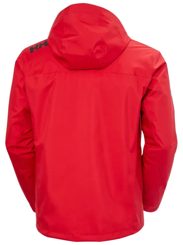 Kurtka męska Helly Hansen Crew Hooded Midlayer Sailing Jacket 2.0 red