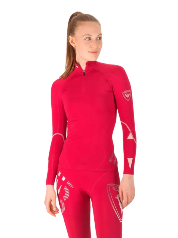 Koszulka damska Rossignol W Infini Compression Race cherry