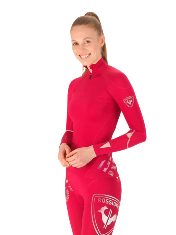 Koszulka damska Rossignol W Infini Compression Race cherry