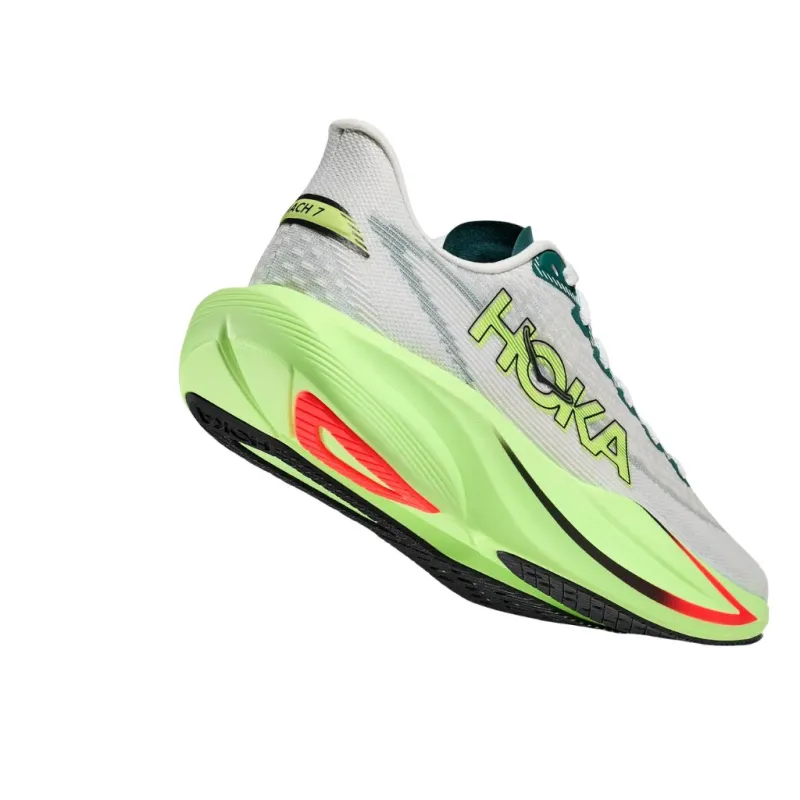 Buty biegowe męskie Hoka Mach 7 frost / neon yuzu