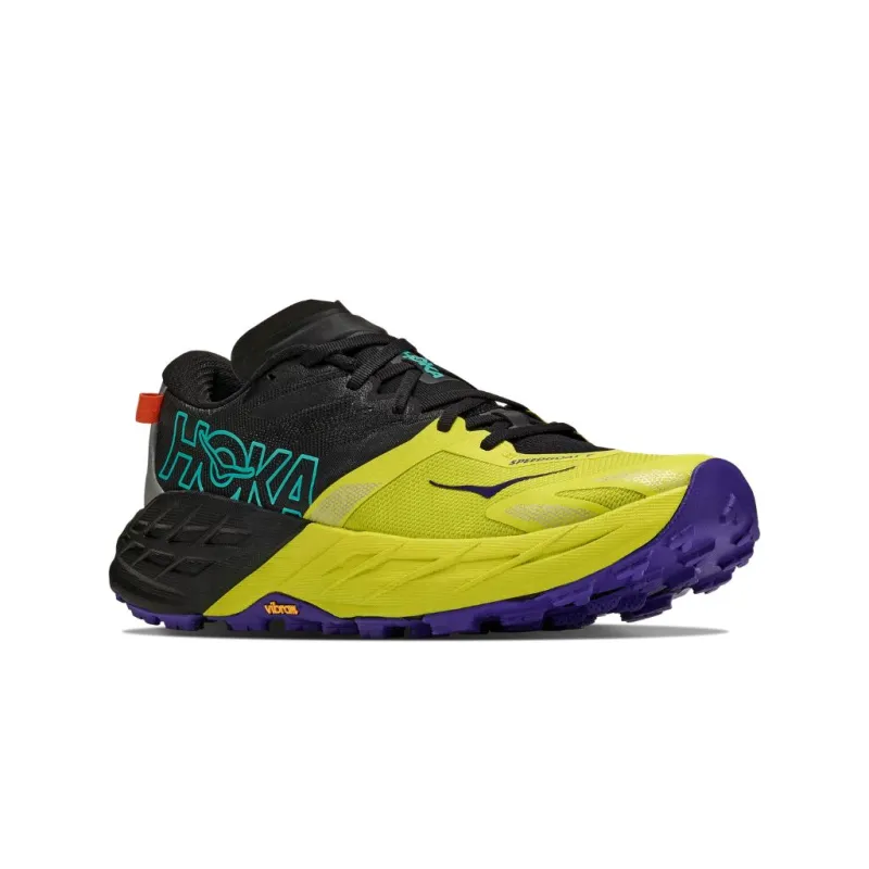 Buty biegowe męskie HOKA Speedgoat 7 black / hoka citrus