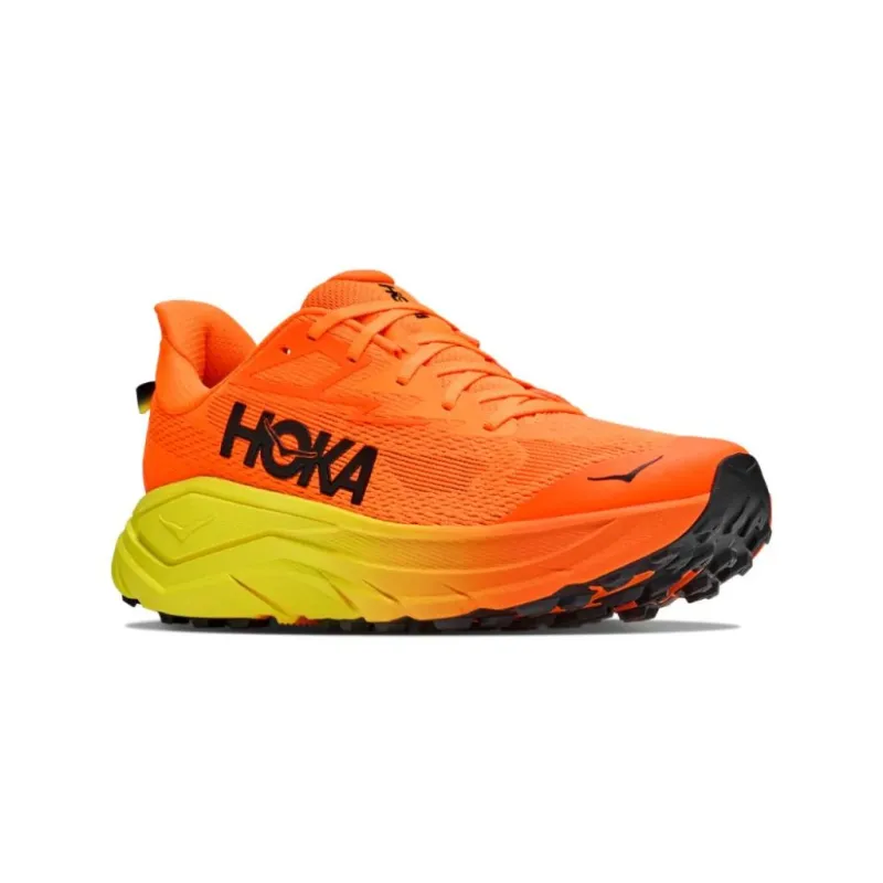 Buty biegowe męskie HOKA Challenger 8 neon tangerine / hoka citrus
