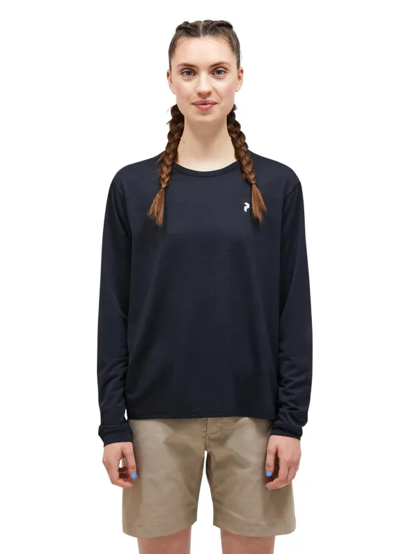 Koszulka damska Peak Performance Trail LS black