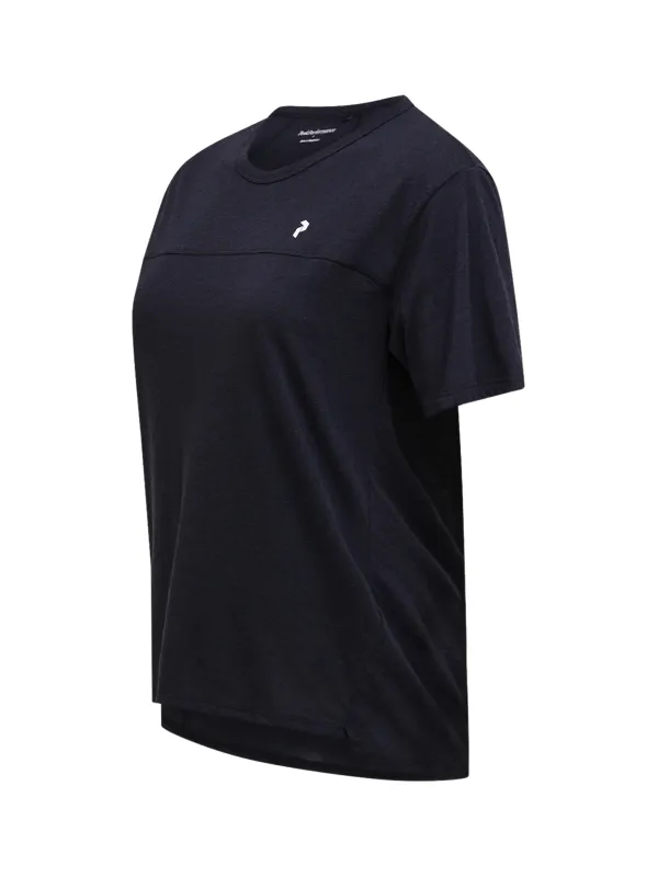 Koszulka damska Peak Performance Trail Wool Blend SS black