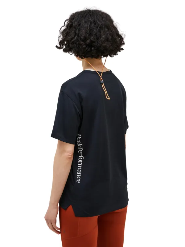 Koszulka damska Peak Performance Trail SS black