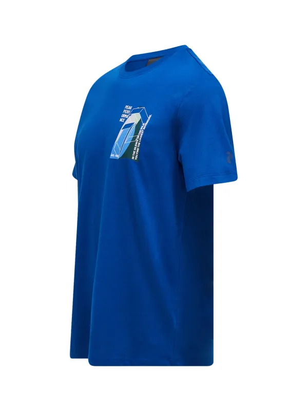 Koszulka męska Peak Performance Explore Graphic Tee true blue