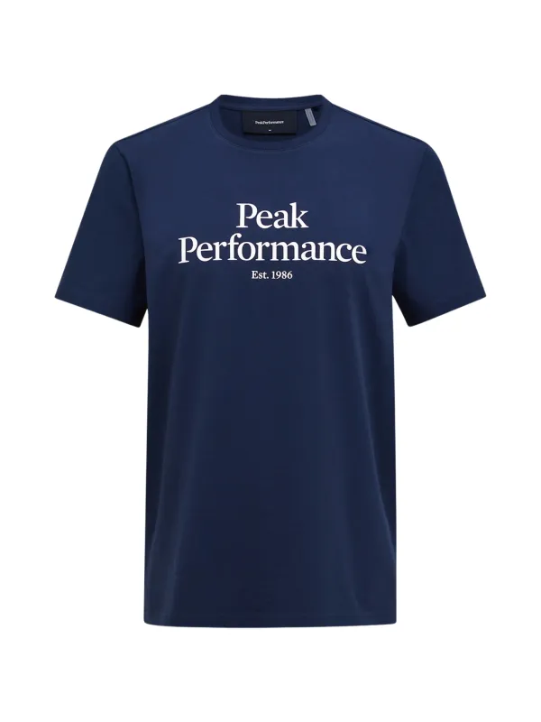 Koszulka męska Peak Performance Original Tee blue shadow / offwhite