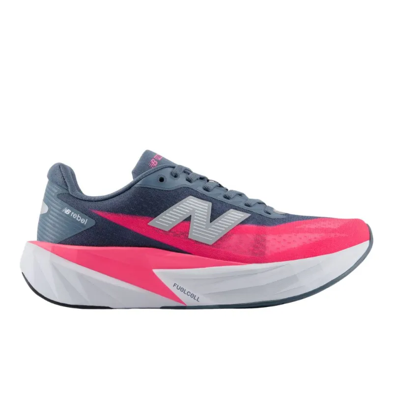 Buty biegowe damskie New Balance FuelCell Rebel v5 shadow blue/pink heat