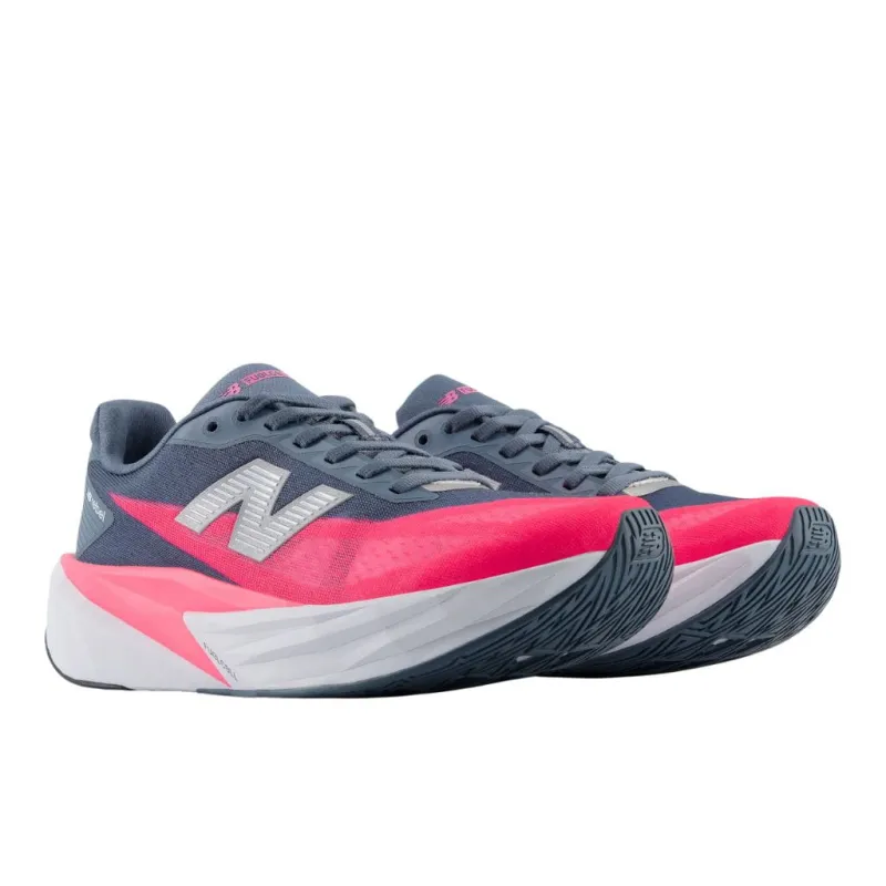 Buty biegowe damskie New Balance FuelCell Rebel v5 shadow blue/pink heat