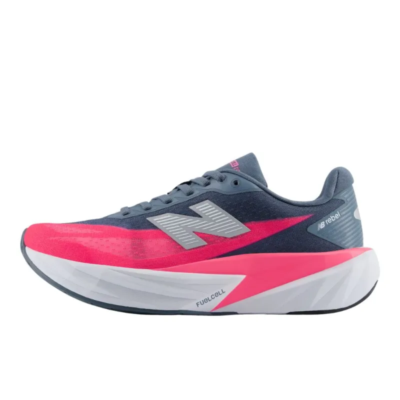 Buty biegowe damskie New Balance FuelCell Rebel v5 shadow blue/pink heat