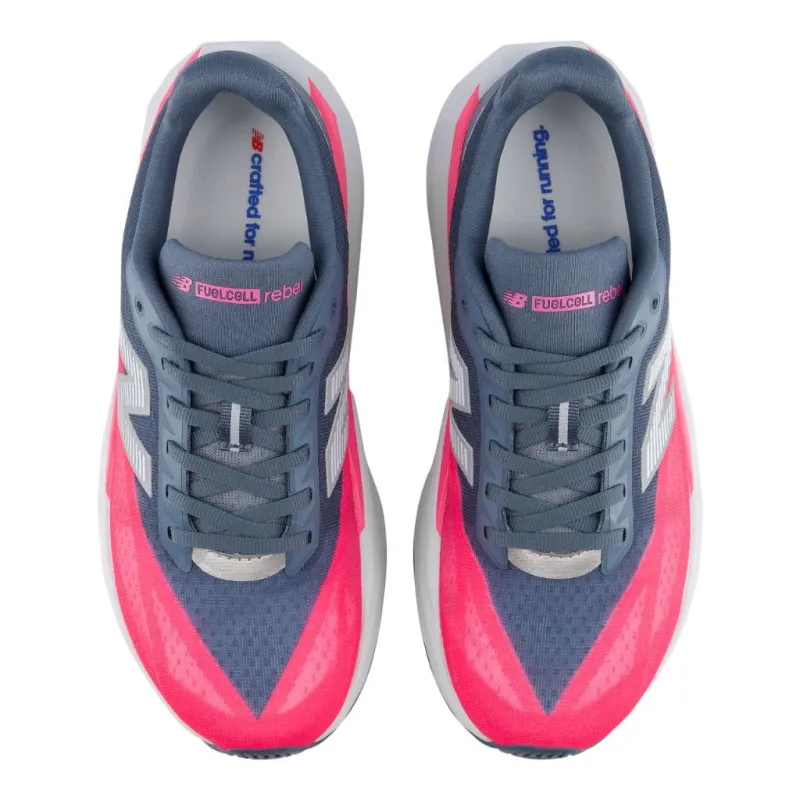 Buty biegowe damskie New Balance FuelCell Rebel v5 shadow blue/pink heat