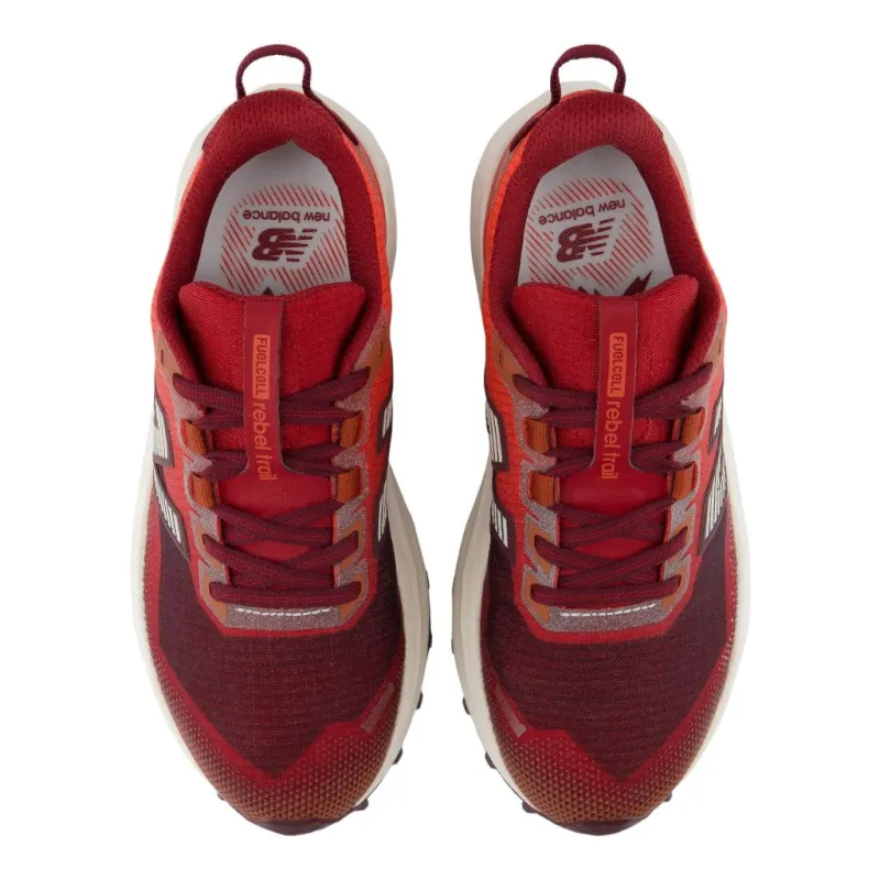 Buty biegowe damskie New Balance FuelCell Rebel Trail podium red/neo flame