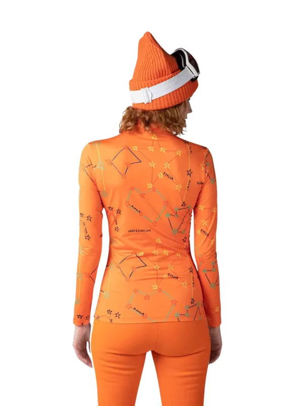 Bluza Rossignol JCC damska Booster 1/2 Zip pomarańczowa