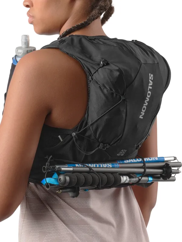 Kamizelka do biegania damska Salomon Advance Skin 12 Set black/asphalt