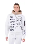 Kurtka narciarska Rossignol JCC damska W Yety Fleecy Bomber JKT biała