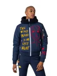 Kurtka narciarska Rossignol JCC damska W Yety Fleecy Bomber JKT granatowa