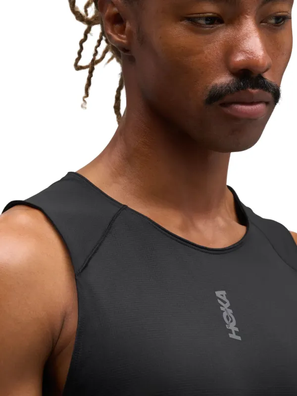 Koszulka bez rękawów męska HOKA EveryRun black