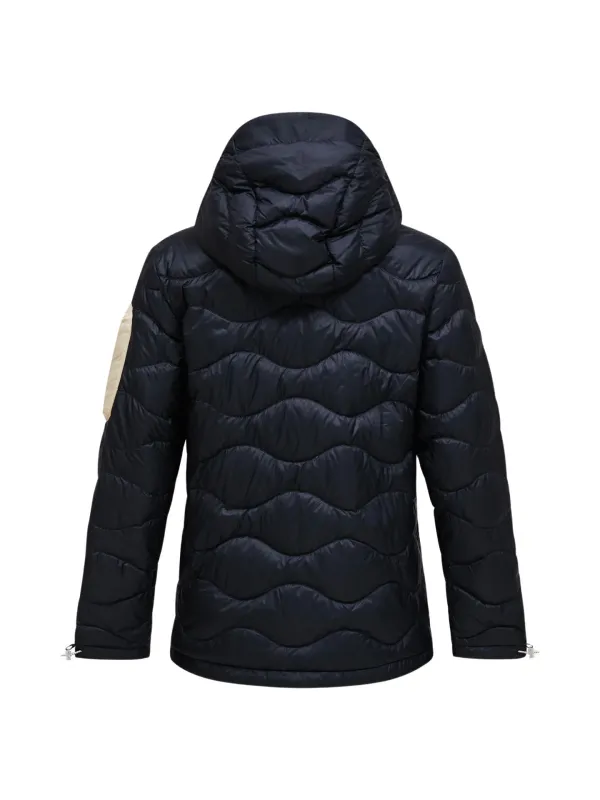 Kurtka puchowa damska Peak Performance Helium Utility Down Hood Jacket black/sand fog