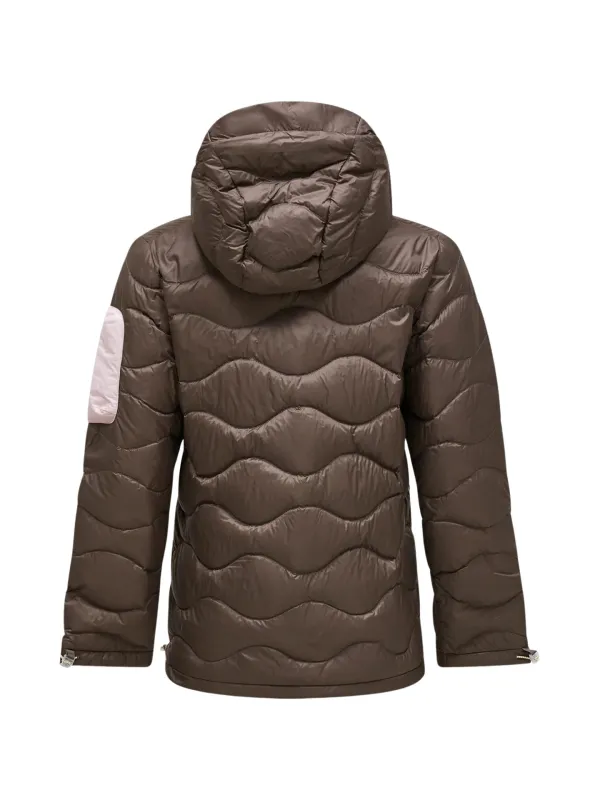Kurtka puchowa damska Peak Performance Helium Utility Down Hood Jacket terrain tan/mountain blush