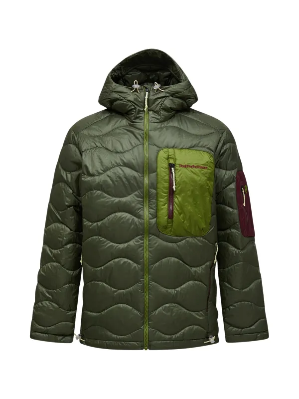 Kurtka puchowa męska Peak Performance Helium Utility Down Hood Jacket pine needle/mosswood
