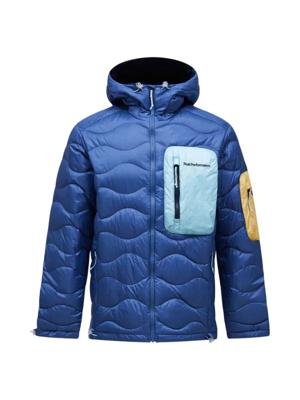 Kurtka puchowa męska Peak Performance Helium Utility Down Hood Jacket summit sky/snowmelt