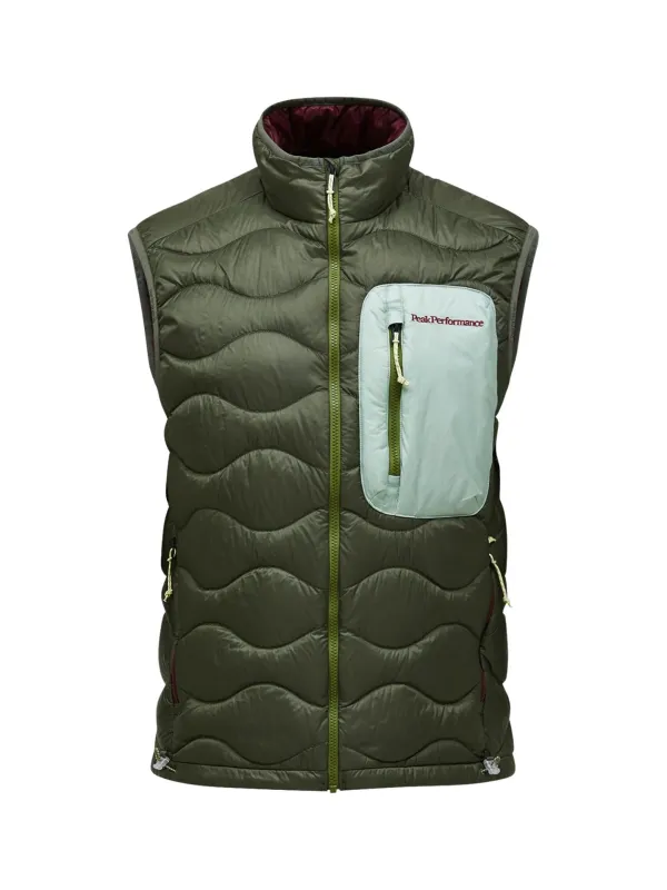 Kamizelka Peak Performance puchowa męska Helium Utility Down Vest Pine needle/frosted fern