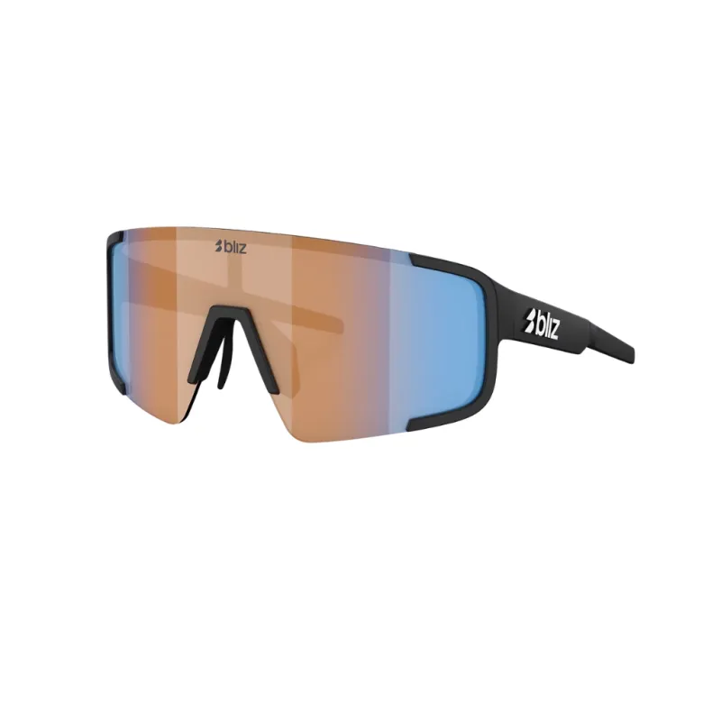 Okulary przeciwsłoneczne Bliz P003 matte black/coral/orange mirror blue