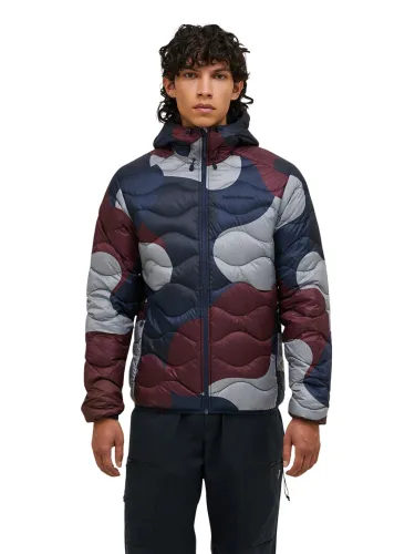 Kurtka puchowa męska Peak Performance Helium AOP Down Hood snowbank
