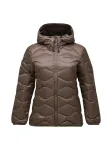Kurtka puchowa damska Peak Performance Helium Down Hood terrain tan