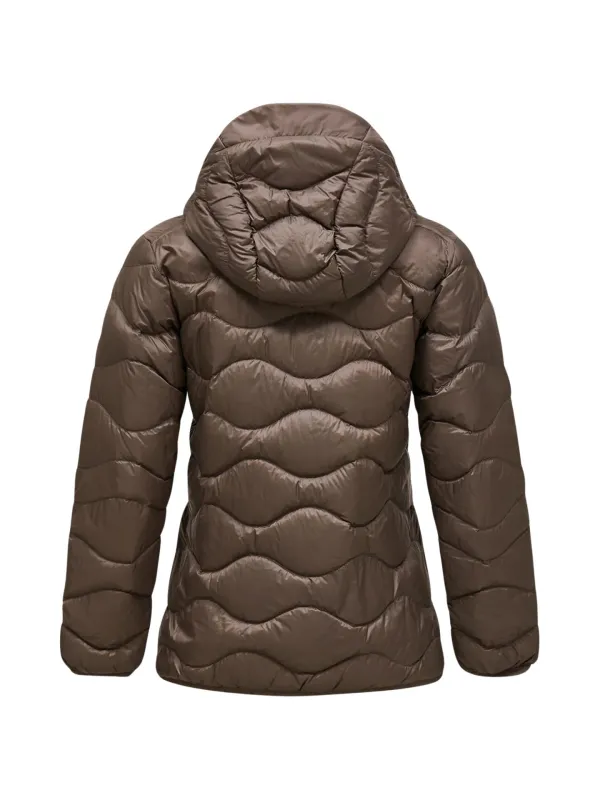 Kurtka puchowa damska Peak Performance Helium Down Hood terrain tan