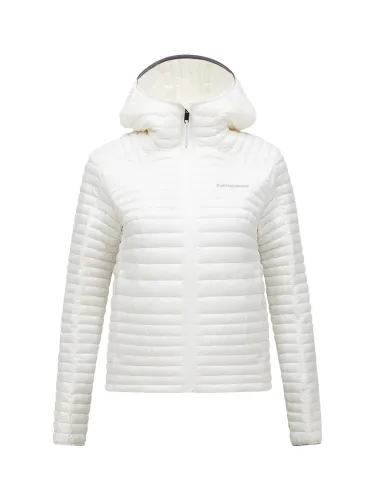 Kurtka puchowa damska Peak Performance Monolight Insulated Hood offwhite