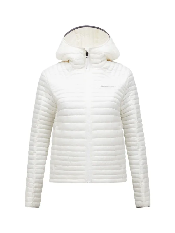 Kurtka puchowa damska Peak Performance Monolight Insulated Hood offwhite