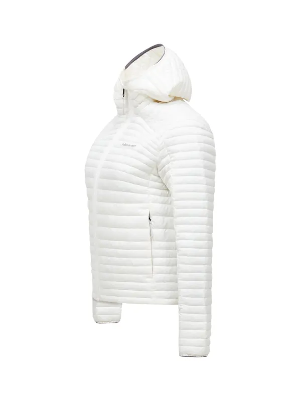 Kurtka puchowa damska Peak Performance Monolight Insulated Hood offwhite