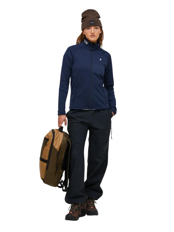 Bluza damska Peak Performance Rider Essentials Midlayer Zip blue shadow