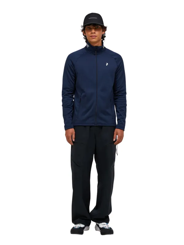 Bluza męska Peak Performance Rider Essentials Midlayer Zip blue shadow