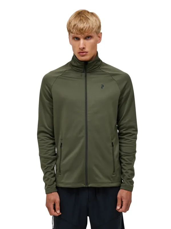 Bluza męska Peak Performance Rider Essentials Midlayer Zip pine needle