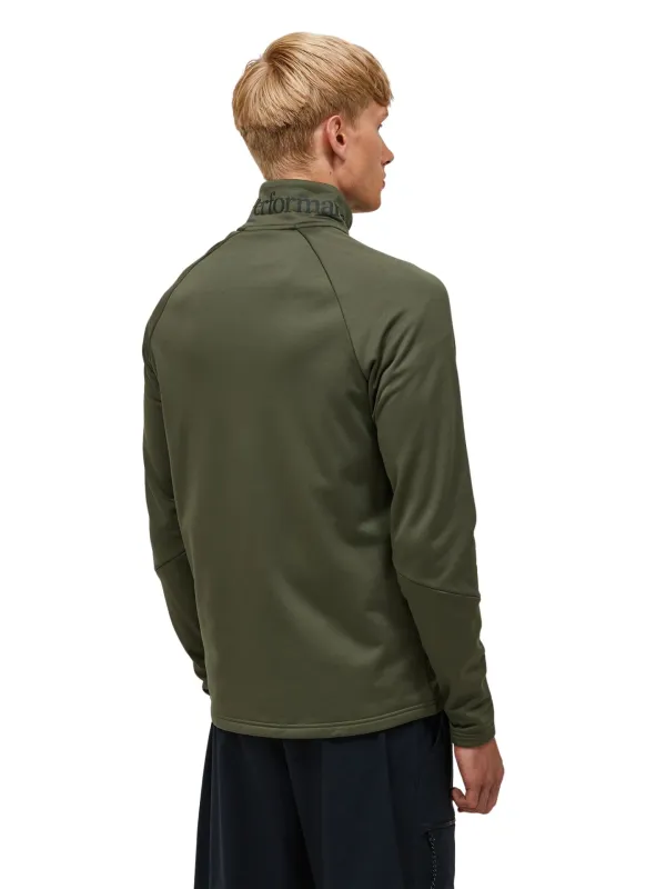 Bluza męska Peak Performance Rider Essentials Midlayer Zip pine needle