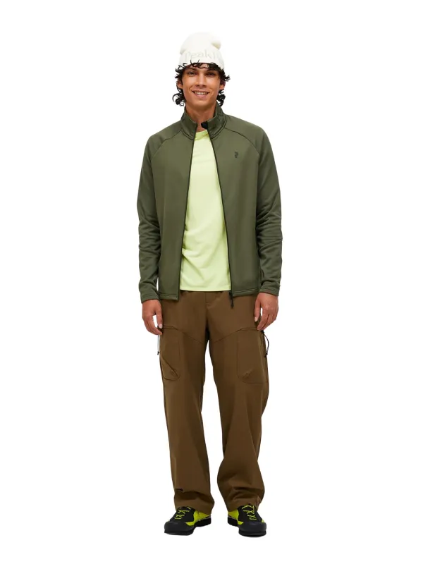 Bluza męska Peak Performance Rider Essentials Midlayer Zip pine needle