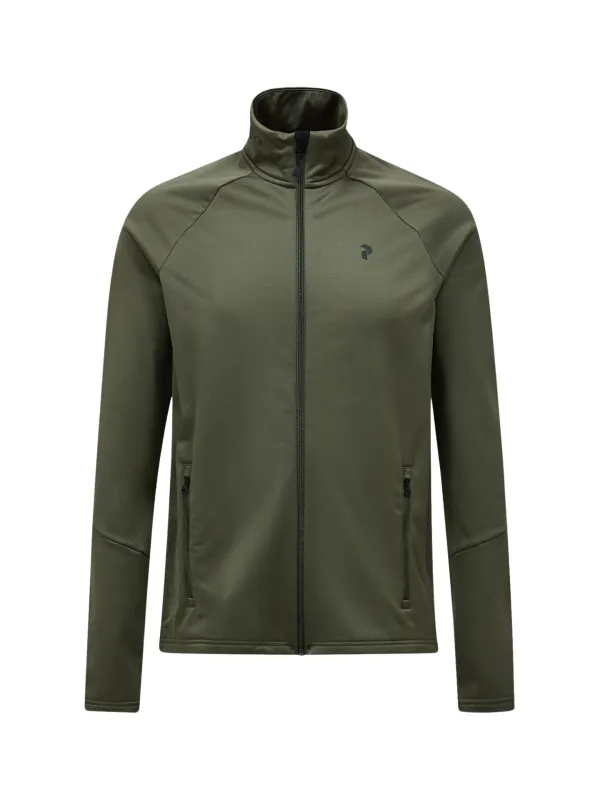 Bluza męska Peak Performance Rider Essentials Midlayer Zip pine needle