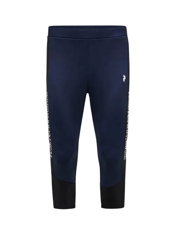 Spodnie męskie Peak Performance Rider Essentials 3/4 Midlayer blue shadow