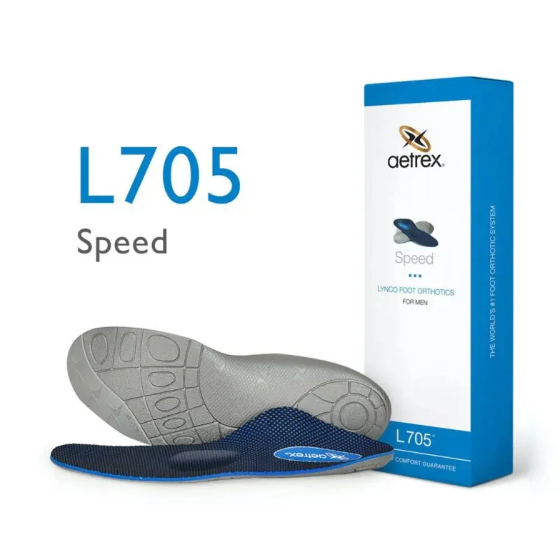 Wkładki ortopedyczne męskie do biegania Aetrex Speed L705 ze wsparciem śródstopia