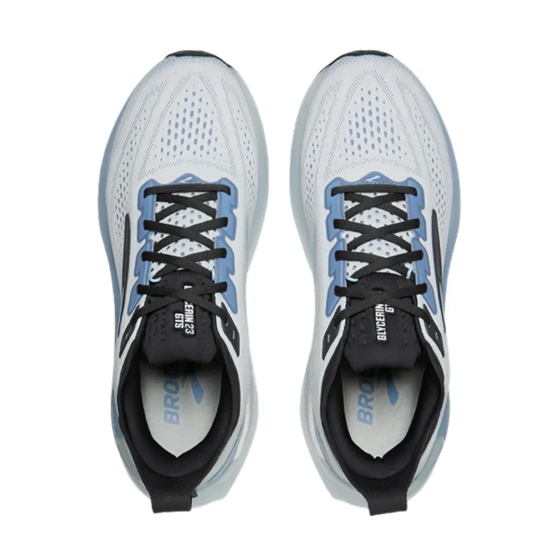 Buty do biegania męskie Brooks Glycerin GTS 23 biało-błękitne