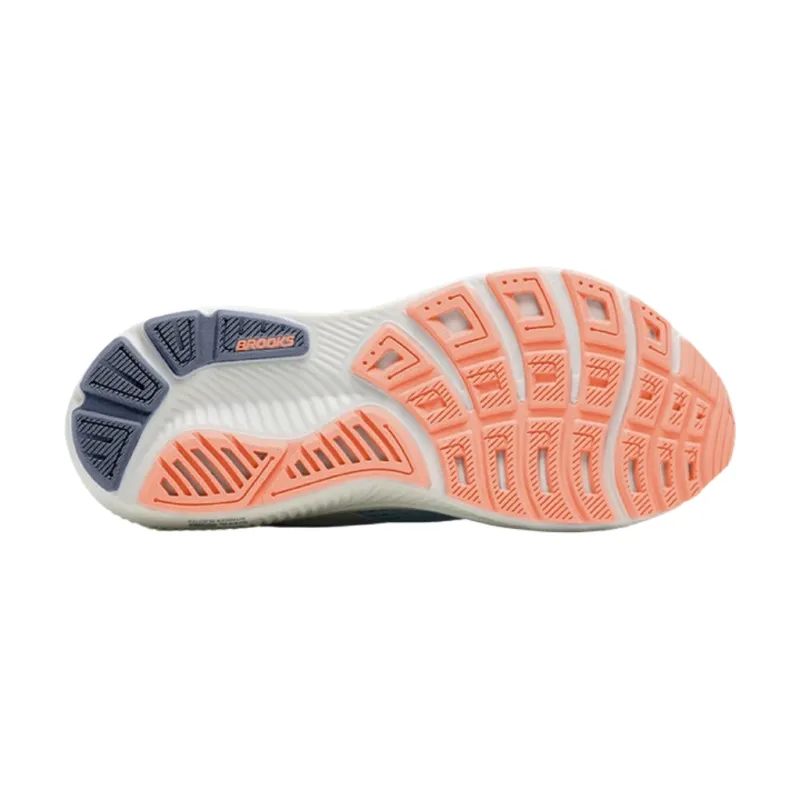 Buty do biegania damskie Brooks Ghost 18 biało-brzoskwiniowe
