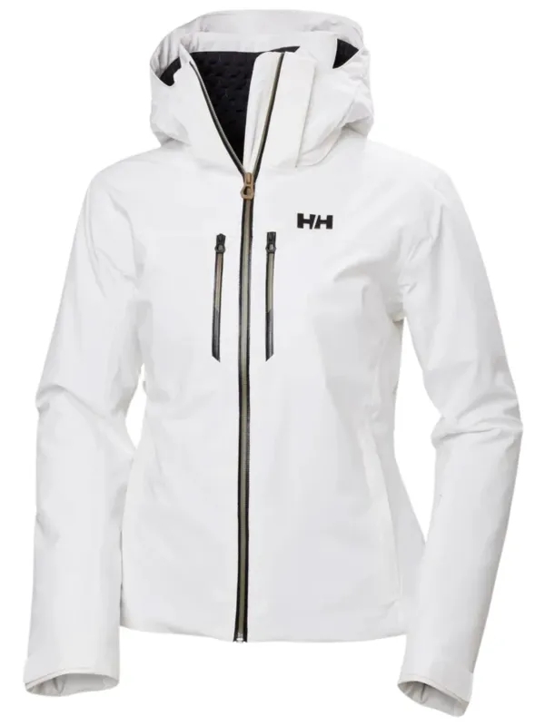 Kurtka narciarska damska Helly Hansen Alphelia Lifaloft white