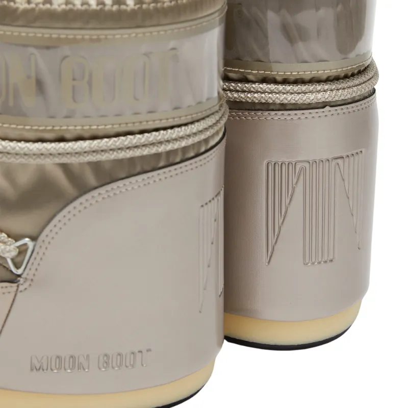 Buty damskie Moon Boot Icon Low Glance Satin platinum
