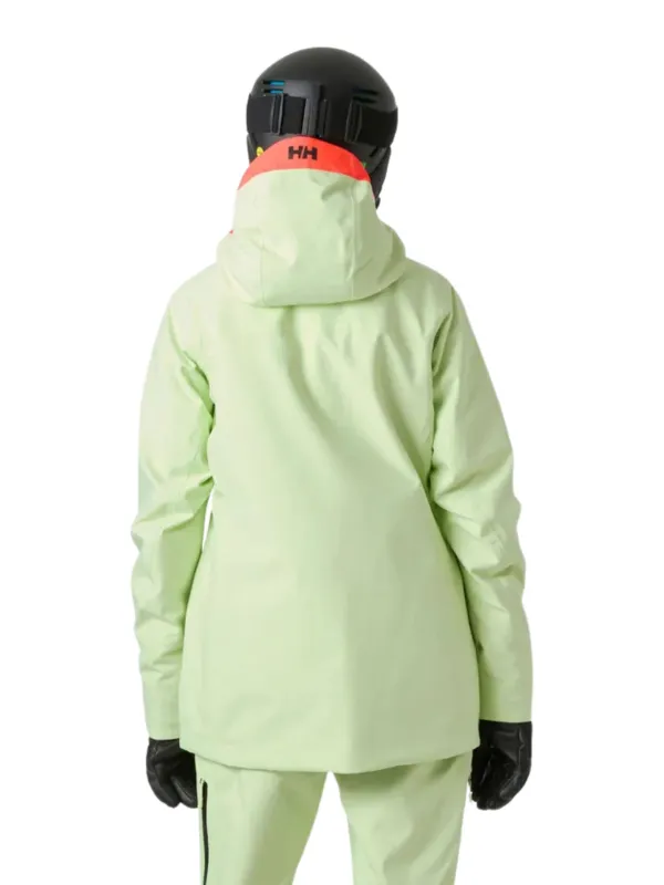 Kurtka narciarska damska Helly Hansen Powderqueen 3.0 washed lime